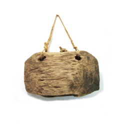 Dzwonek pasterski drewniany Vintage na sznurze XL